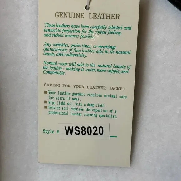 Burks Bay NWT Driving Leather Coat Men Size XL World Series Poker Lined    Black - Picture 7 of 10